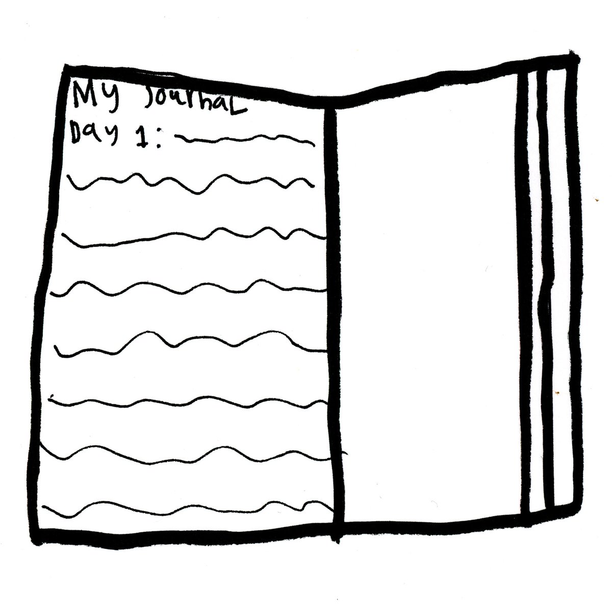 Mr_Brinks's tweet photo. Inktober 2024 - Day 17: "Journal"
.
Thought I'd draw a wacky character writing in a journal for today's prompt. Both my boys Dash and Kylar drew journals for their pictures today. https://t.co/fPDuNhzNou