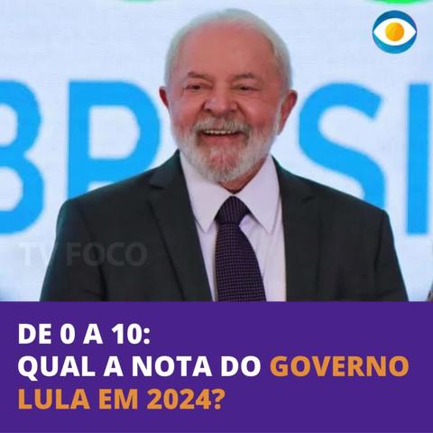 Luiz Inácio Lula da Silva, deixe sua nota de 0 a 10 para o governo Lula, esse extraordinário presidente, que governa pro povo, pelo povo e para o povo ... 👇