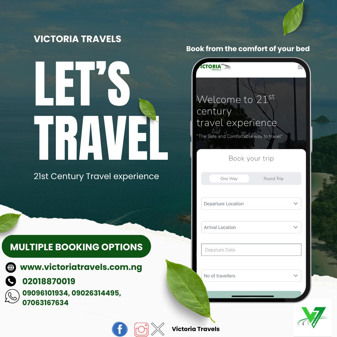 VictoriaBusNG's tweet photo. Explore our multiple booking options. Get on bus by simply picking up your phone and;
1. Visiting https://t.co/3Ak3FR8RTo,
2. Chatting us on 09096101934, 09026314495, 07063167634 or
3. Calling 02018870019
WHICHEVER WORKS FOR YOU, WORKS FOR US.
LETS TRAVEL https://t.co/4FugofJHzb