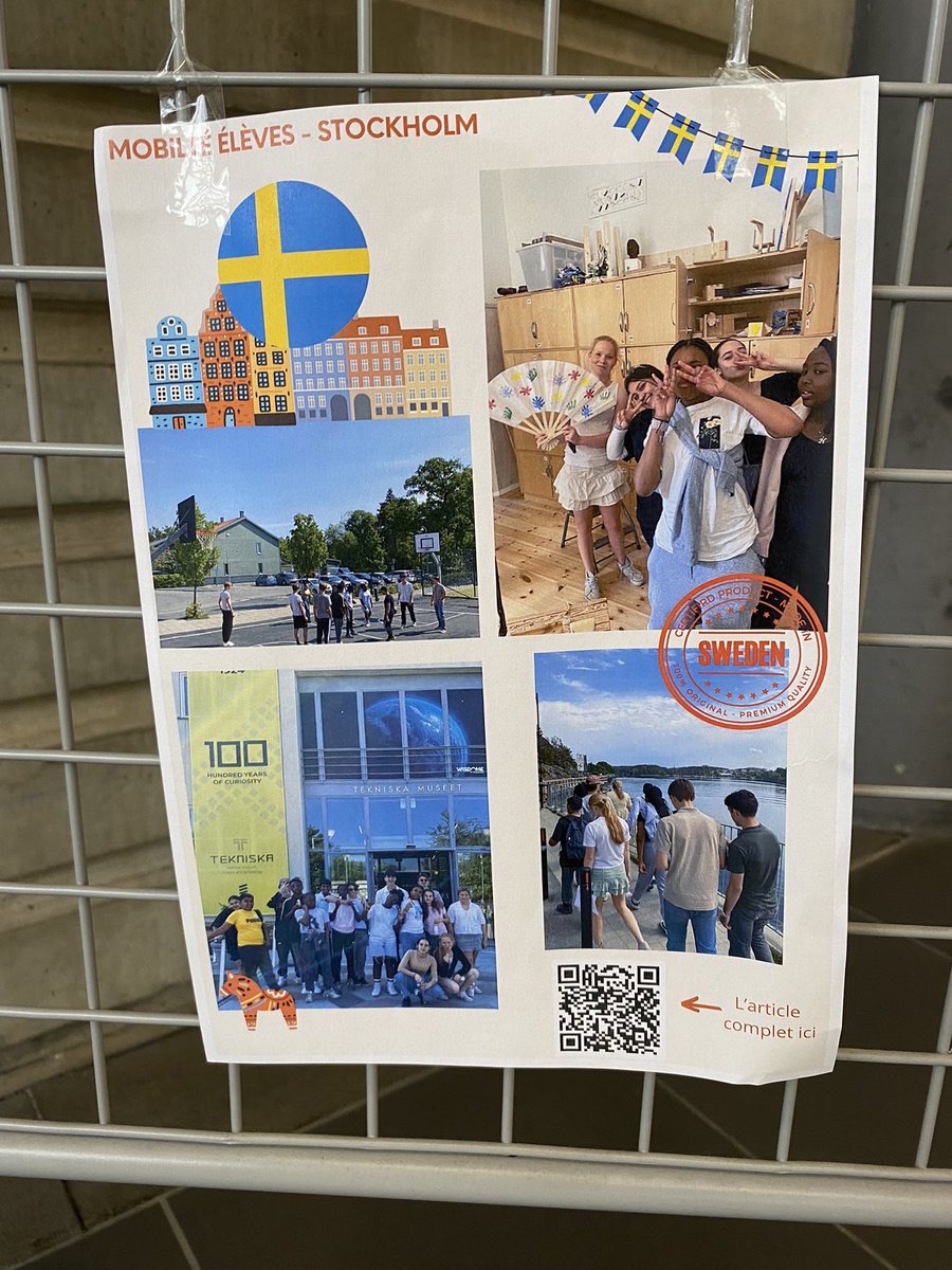 clgmontaigne95's tweet photo. Cette semaine, le collège Montaigne célèbre les #Erasmusdays !
Au programme: exposition sur l’europe, quiz et retour sur les mobilités 2023/2024.
Happy Erasmus Days everyone 🇪🇺✨
@DareicV @acversailles @EUErasmusPlus https://t.co/os8qAb23CK