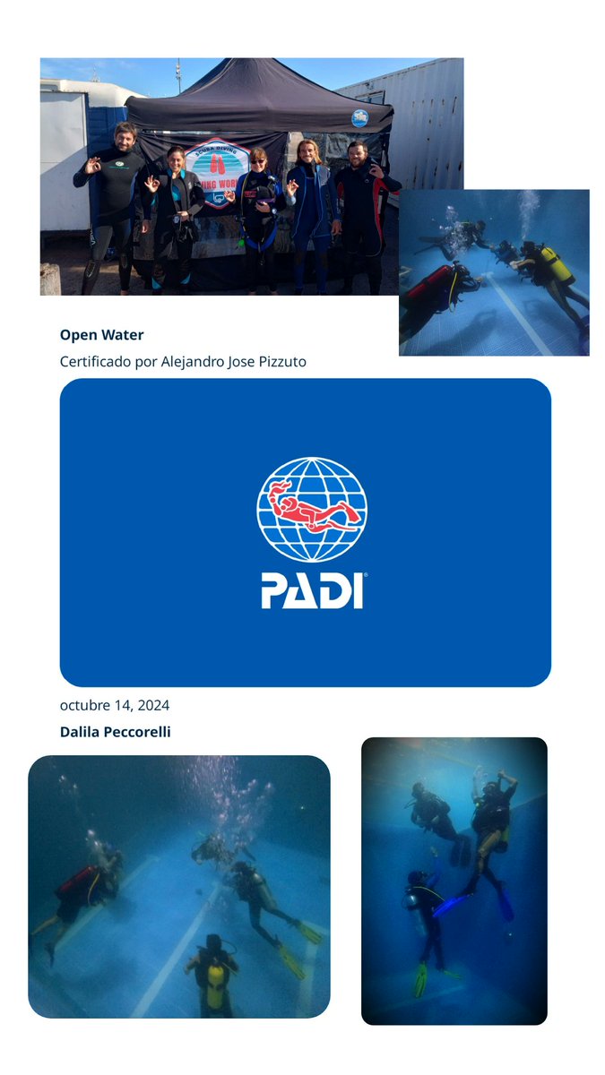 Dalipeccorelli's tweet photo. 🥽💦🎉✨
#openwater 
#padi
#MardelPlata
#divingworld
👌🏼✨💪🏻 https://t.co/SGg5HAyWbo