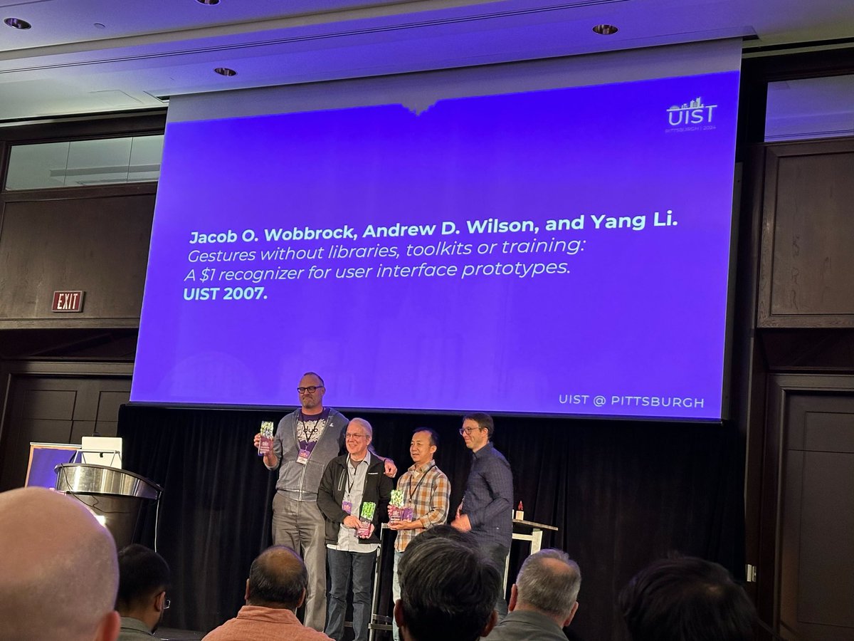 Professrly Wobbrock 🧐 (@wobbrockjo) on Twitter photo Thank you so much to the #UIST2024 community for recognizing our $1 gesture recognizer work from 2007 with the Lasting Impact Award! Very honored and flattered… Andy Wilson, <a href="/yangli169/">Yang Li</a> <a href="/uwdub/">HCI & Design at UW</a> <a href="/uw_ischool/">UW iSchool</a> <a href="/uwcse/">Allen School</a> Thank you so much to the #UIST2024 community for recognizing our $1 gesture recognizer work from 2007 with the Lasting Impact Award! Very honored and flattered… Andy Wilson, <a href="/yangli169/">Yang Li</a> <a href="/uwdub/">HCI & Design at UW</a> <a href="/uw_ischool/">UW iSchool</a> <a href="/uwcse/">Allen School</a>