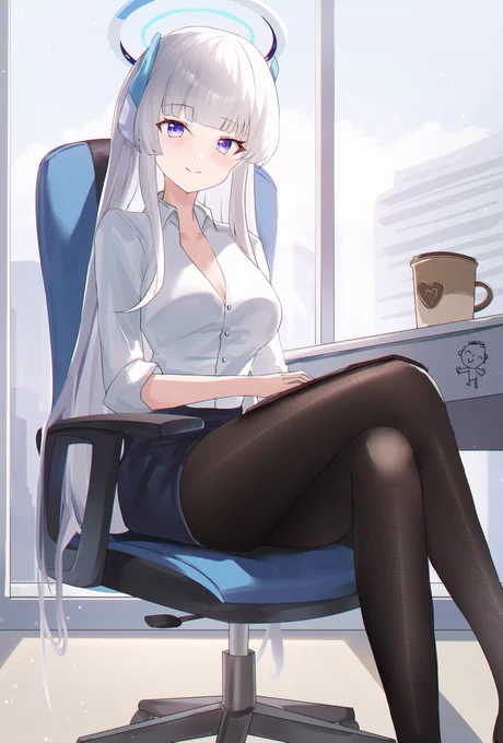 40日目 生塩ノア仕事中#ブルーアーカイブ 