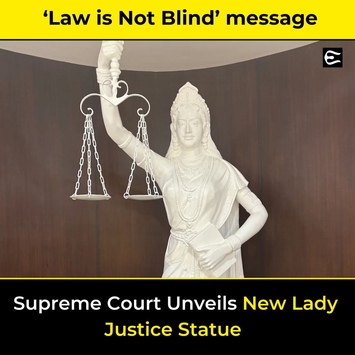 EBNWStory's tweet photo. Supreme Court Unveils New Lady Justice Statue giving ‘Law is Not Blind’ message..
https://t.co/PzfdW4bSHa
#SupremeCourtOfIndia #SupremeCourt #justice #newlady #Statue #StatueofJustice #lawisnotblind https://t.co/4h2FkbuwL4