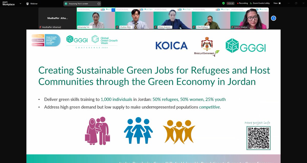 GGGIJordan's tweet image. Happening now !

The impacts of climate change on the labor market and potential policy actions to mitigate its effects: From the need to develop new skills on the human capital to deal with labor migration ♻️

Join now via the link: events.zoom.us/ejl/AgD0Vrg_4u…