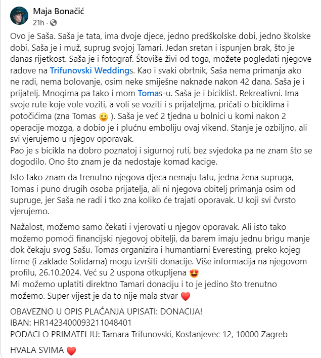 Mecurialfarmer8's tweet photo. Post kopiran sa FB, ali je za jednog člana CRO twitter(X) ekipe.
@SasaTrifunovski izvuci ovo, znamo da možeš! https://t.co/38JEfWiTRe