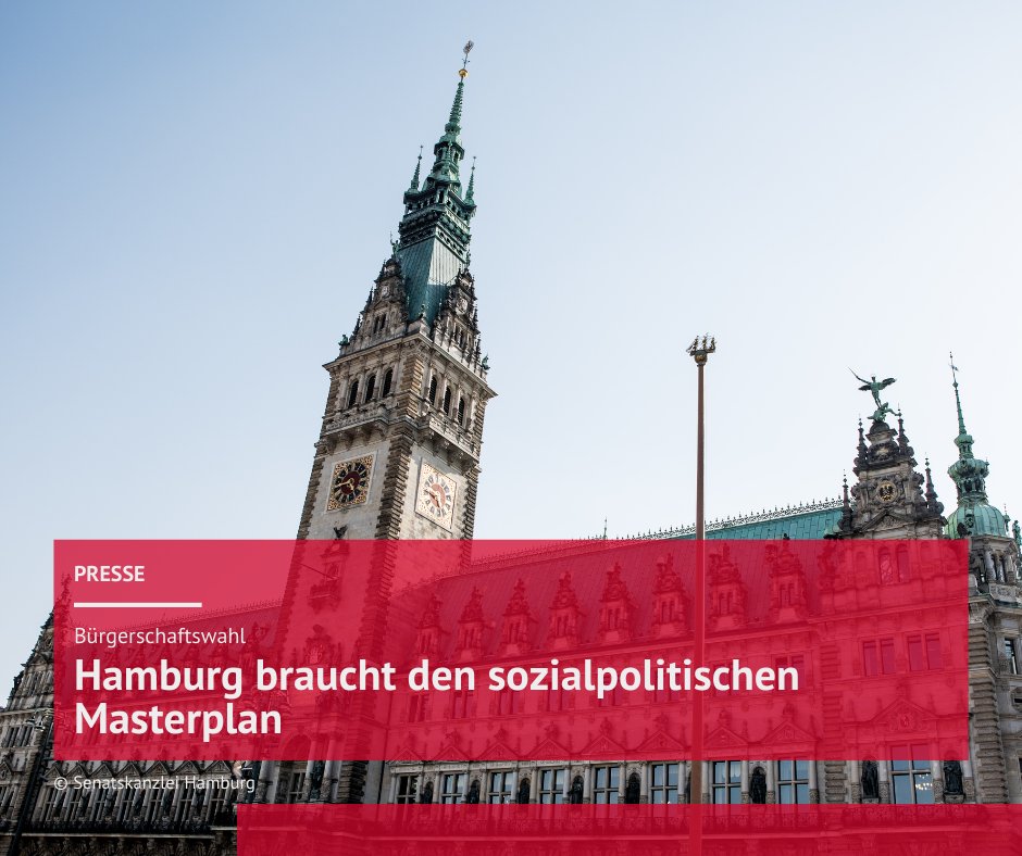 Hamburg braucht einen sozialpolitischen Masterplan! Mit einem klaren Fokus auf Wohnungsbau, Unterstützung für Alleinerziehende und kreative Lösungen für den Arbeitsmarkt müssen wir jetzt die Weichen für die Zukunft stellen! 
sovd-hh.de/news-service/a…