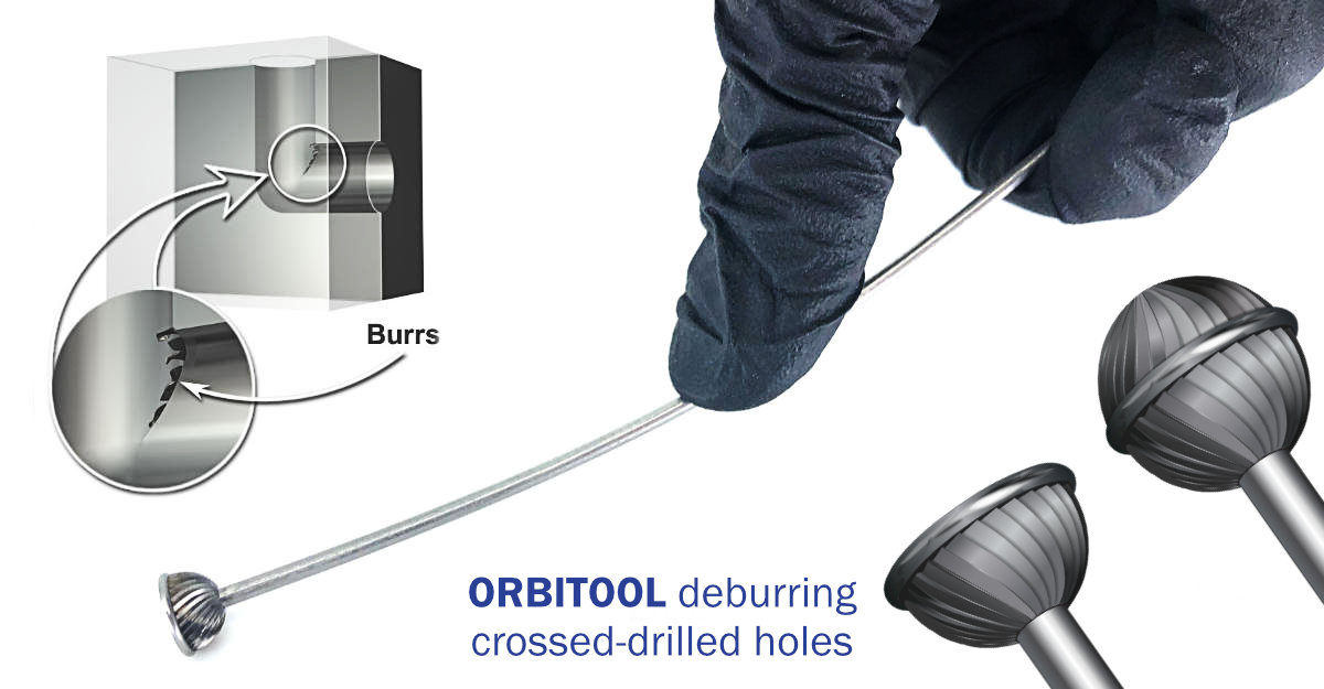 fintek1's tweet photo. Easily remove #burrs at the intersections of #crosseddrilledholes with #Orbitool. Arrange a demonstration: contact robert@fintek.co.uk. Available from #Fintek https://t.co/4MAa0w0ar5 Download PDF Brochure https://t.co/iVA9IXSwwi #deburring #engineering #manufacturing #metal https://t.co/cA83wD85fG