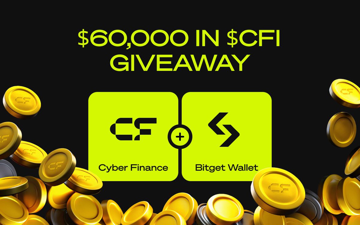 💛 Get ready for $60,000 in $CFI giveaway with Bitget Wallet Collab! 🩵

We are excited to share our latest collab with <a href="/BitgetWallet/">Bitget Wallet 🩵</a>, one of the leading wallets supporting over 100 public chain and providing an exceptional Web3 experience. 

To enter the giveaway complete the