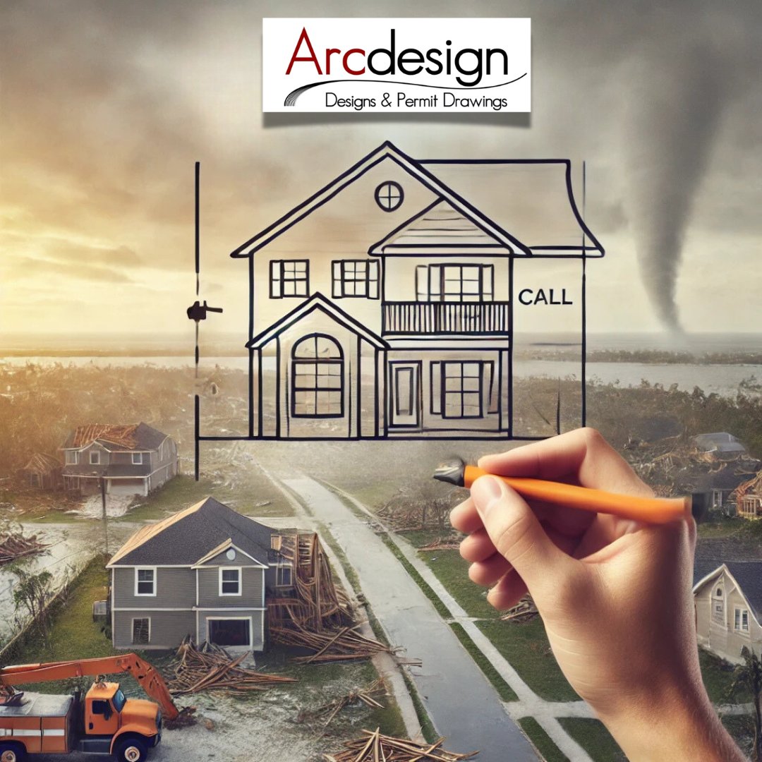 design33444's tweet photo. After the devastation of recent hurricanes, ArcDesign offers our experience for flood zone home design and permit drawings. Let us help you rebuild with confidence. Contact us for a free consultation today at (727) 446-8022. #RebuildWithArcDesign #HomeRestoration https://t.co/ZSWf9z9AXH