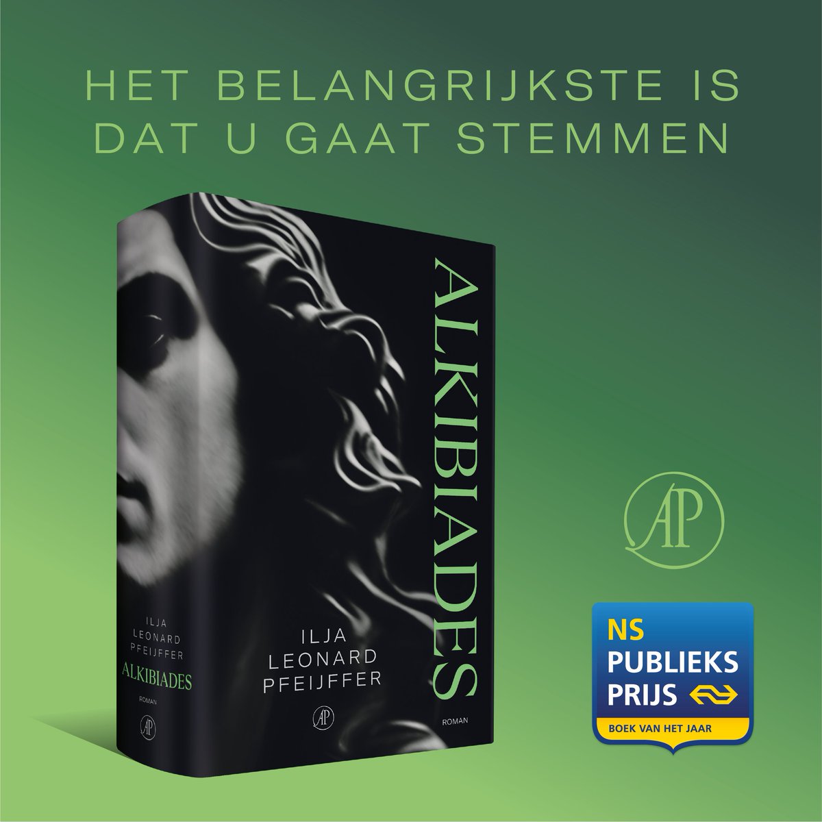 𝘈𝘭𝘬𝘪𝘣𝘪𝘢𝘥𝘦𝘴 is genomineerd voor de NS Publieksprijs! Stemmen kan t/m 14 november , via bit.ly/Alkibiades