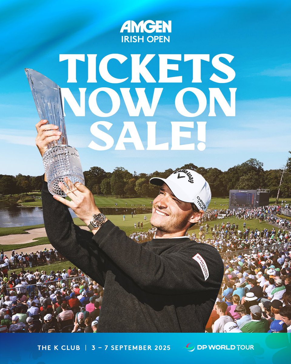 IrishOpen_'s tweet photo. 🚨🎟️ 2025 tickets now on sale!

Limited ‘Early Bird’ tickets available, saving up to €30! 🐥

Get your tickets here 👇
https://t.co/qwQr05ek1N https://t.co/SjJZqig0B3