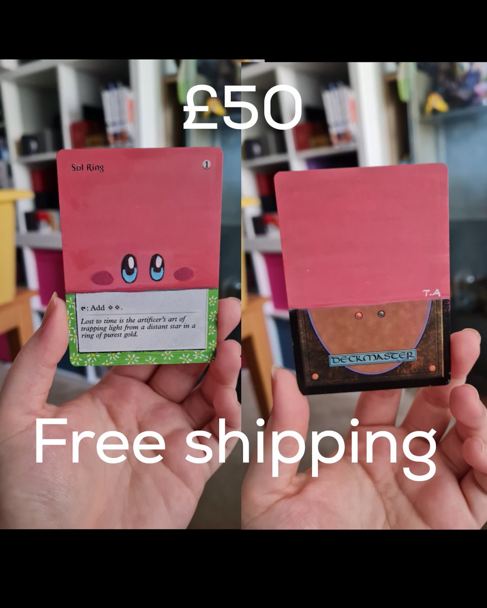 Kirby eating the mtg card 🩷

£50 free shipping 
$60 free shipping 

Dm to claim ✉️ Paypal only