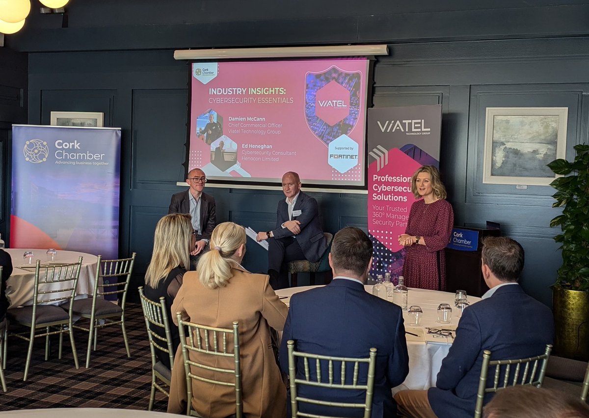 Today's Industry Insights is focusing on Cybersecurity Essentials💻 

Damien McCann, Chief Commercial Officer <a href="/ViatelGroup/">Viatel Technology Group</a> and Eddie Heneghan, Cybersecurity Expert &amp; Founder <a href="/henoconsecurity/">Henocon Security</a> are here to provide tips on managing cyber risk and navigating the new NIS2 Directive!