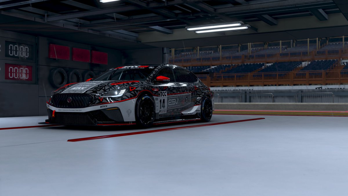 Forza_HTCC's tweet photo. For Week 4 of the HTCC Driver Livery Showcase we have something special in light of the Round 2 Split 1 Podium Battle.

We're showcasing the 4 different coloured liveries belonging to the drivers from @ESV_Motorsport and they're sure to light up the track in our coming races.

All Liveries have been crafted by Livery Master @I_Am_Troot (The Troot).

In order we have:
• ESV Green (@ESV_Green)
• ESV Mars (@ESV_Mars)
• ESV Vini (@ESV_Vini)
• ESV Barcode (@ESV_Barcode)

With Green, Red, Yellow, and Blue covered will we see any other colours arriving to the ESV roster? We'll all just have to keep our eyes peeled to find out ;)