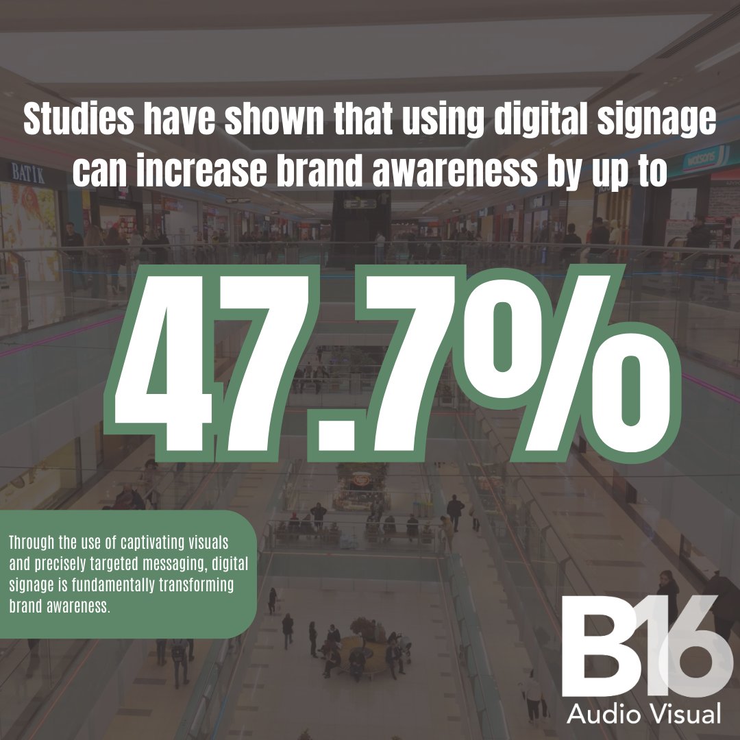 B16AudioVisual's tweet photo. Digital signage revolutionizing brand awareness with captivating visuals and targeted messaging.

Contact B16 Audio Visual today to discover the power of digital signage

https://t.co/7XKH7rIr8w
01423 227 487
info@b16av.com

#digitaldisplay #DigitalTransformation #VisualMarketing https://t.co/AdkIsysC7v