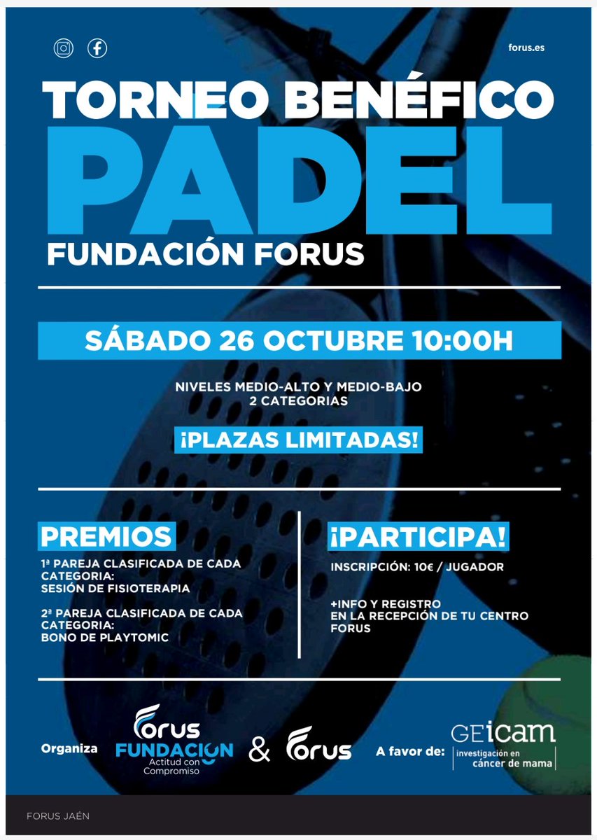 antleon77's tweet photo. 🎾💪🏆❤️El dinero recaudado del torneo será destinado íntegramente para la investigación sobre el cáncer de mama. La asociación elegida es GEICAM. https://t.co/okkS8sYroL