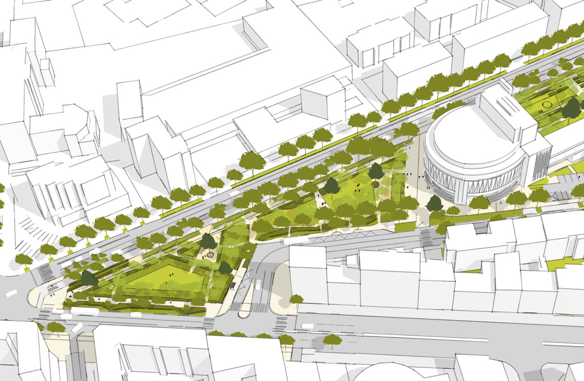 Planbarchitecte's tweet photo. Place du Bachut à Lyon Fin des études de conception , bientôt les travaux
Rendez-vous au printemps pour les premiers coups de pelles !
MOE : PLAN B/PRESENTS/ECL studio/DILUVIAL 
MOA : Ville de Lyon/Direction Biodiversité et nature en Ville
Illustrations : C. Jacques &amp; PLAN B https://t.co/fhZELfLfKj