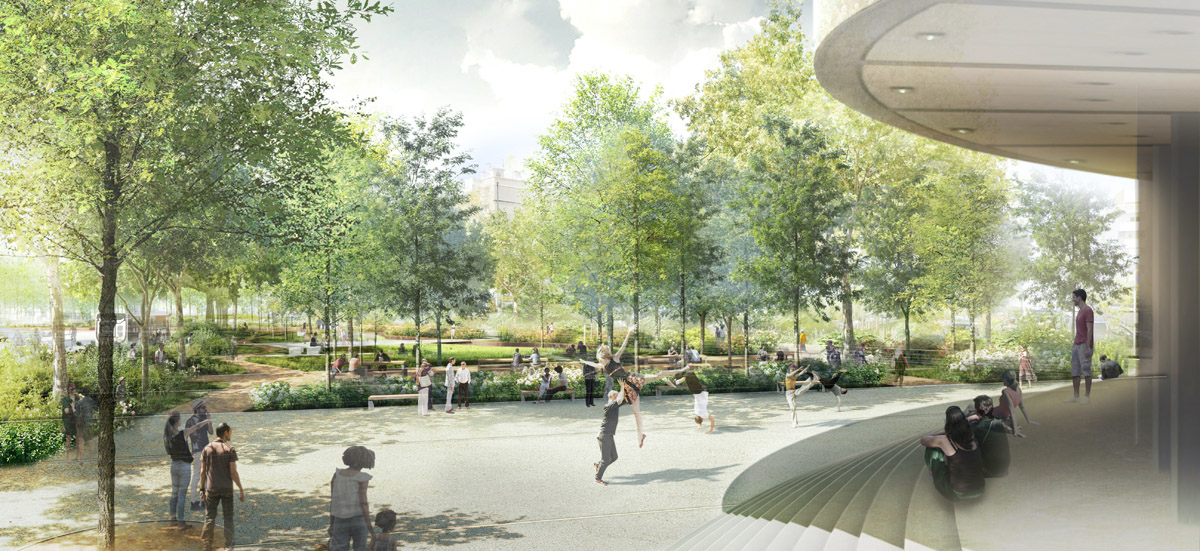 Planbarchitecte's tweet photo. Place du Bachut à Lyon Fin des études de conception , bientôt les travaux
Rendez-vous au printemps pour les premiers coups de pelles !
MOE : PLAN B/PRESENTS/ECL studio/DILUVIAL 
MOA : Ville de Lyon/Direction Biodiversité et nature en Ville
Illustrations : C. Jacques &amp; PLAN B https://t.co/fhZELfLfKj