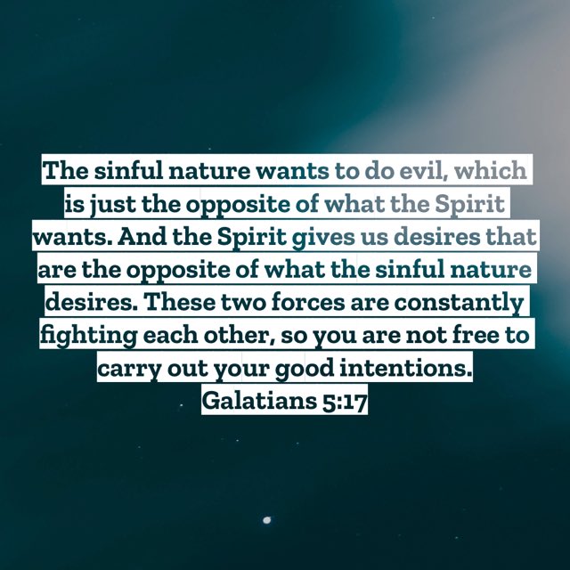 GastonKenney's tweet photo. The Spirit vs. The Flesh🙏🏽don’t let the devil drive your car https://t.co/tVFHPMy445
