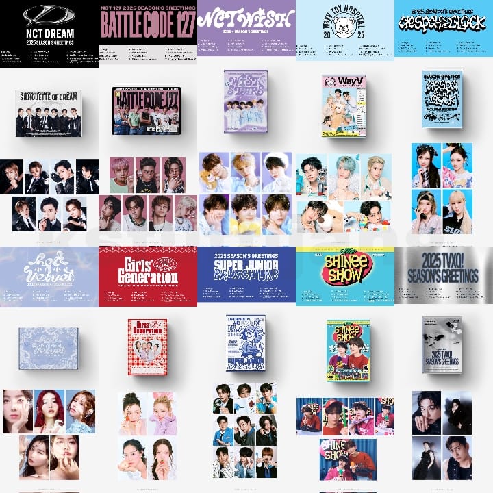 cherrysoony's tweet photo. OPEN PO 2025 SM ARTISTS SEASON’S GREETINGS 

💫 ktown4u 800k DP 450k
💫 aladin/yes24 835k DP 500k
💫 smstore/weverse 860k DP 540k

✔ est ems tax
✔ fullset
✔ pilih grup
✔ pob web
✔ grup order
✔ di co bertahap
❌️ adm packing

📍 Solo, Jateng

⚠️Close sampai SOLD⚠️ https://t.co/tQltuWq49r