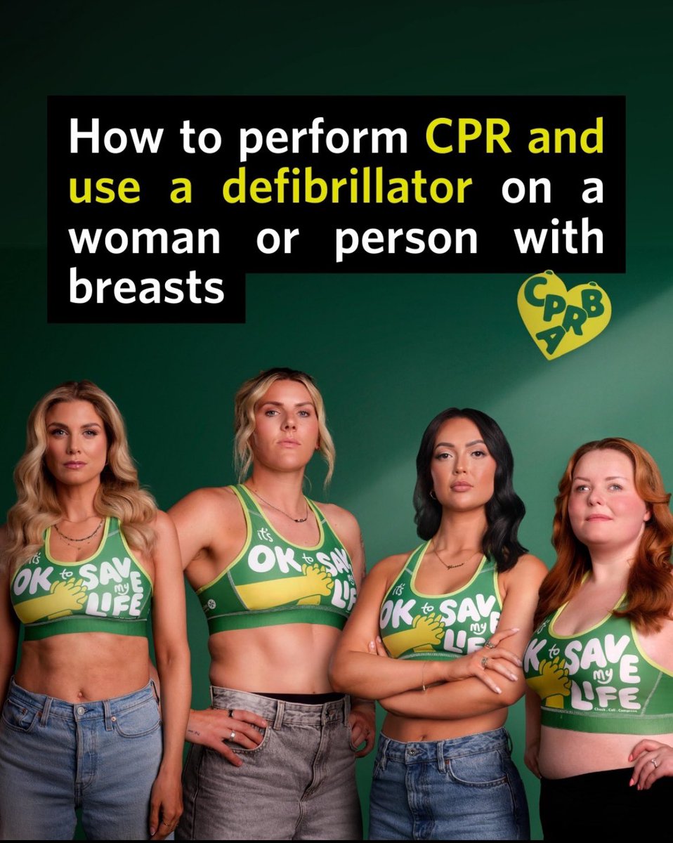 hgt_chorleyfc's tweet photo. Did you know 1/3 of brits are apprehensive about performing CPR on a female due to feeling uncomfortable about touching their breasts?
When saving a life every second counts. Visit @stjohnambulance to learn the correct way to perform CPR on all genders
#cprbra #restartaheart https://t.co/cul8NfMDHs