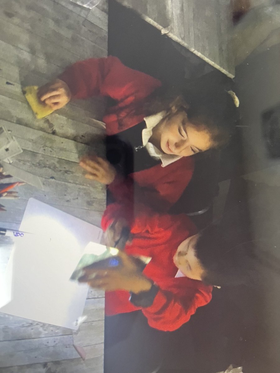 This week we have been find out more about light. Here we are investigating reflections