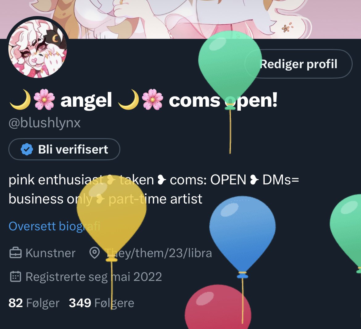 blushlynx's tweet photo. It’s my balloon day! I’m now 24🥹 so old https://t.co/X7nl9puKDo