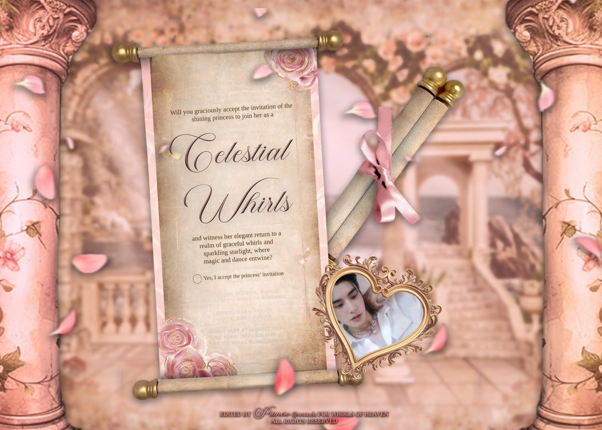 ㅤ
ㅤ
  ꒰ঌ 𝐖𝐇𝐈𝐑𝐋𝐒   𝐎𝐅   𝐇𝐄𝐀𝐕𝐄𝐍 ໒꒱
  𝓓ance   𝓞f   𝓣he   𝓐ngel  🩰𓏲 ๋࣭  ࣪ 

  With a heart full of reverence, I,  AQUILLA,  
  weave  myself  into  the tender  whispers 
  of the Angel as CELESTIAL WHIRL, ready   
  to dance upon the ethereal light.

ㅤ