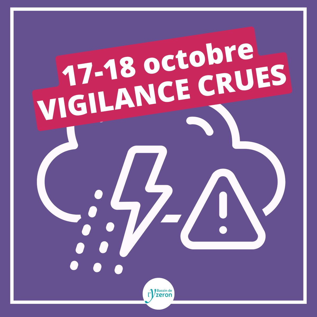 ⚠️Épisode pluvieux⚠️Le Sagyrc est sur le terrain pour vérifier le bon fonctionnement des ouvrages de protection contre les crues et assure un suivi fin des évolutions météorologiques. 🌨️ Pour adopter les bons comportements : riviere-yzeron.fr/document/docum…… #inondations
