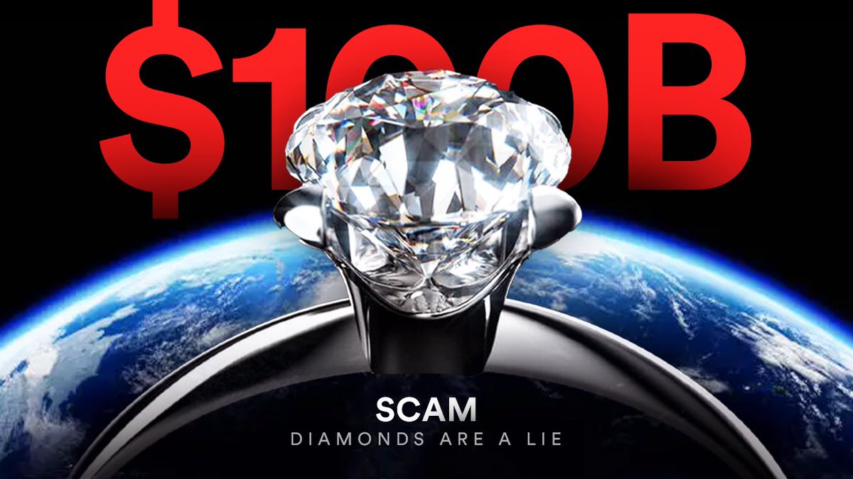 exartcc's tweet image. Don't buy another diamond until you see this! 💍  

🚨  New exposé revealing the shocking truth about the diamond scam is here!  

youtu.be/pXae-HYti8Q

#diamondscam #exposed #dontgetrippedoff