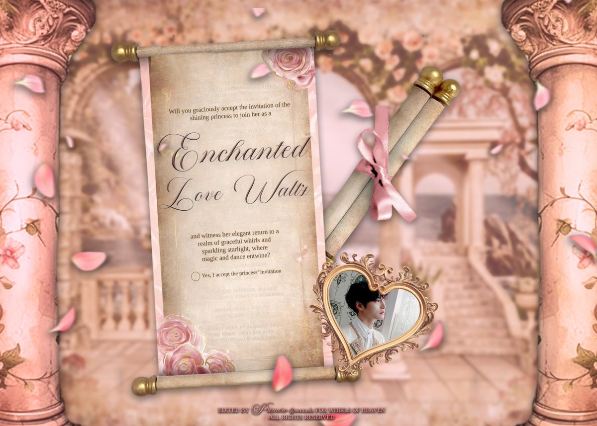 ㅤ
ㅤ
  ꒰ঌ 𝐖𝐇𝐈𝐑𝐋𝐒   𝐎𝐅   𝐇𝐄𝐀𝐕𝐄𝐍 ໒꒱
  𝓓ance   𝓞f   𝓣he   𝓐ngel  🩰𓏲 ๋࣭  ࣪ 

  With a heart full of reverence, I, ANTONIO,  
  weave  myself  into  the tender  whispers 
  of the Angel as ECHANTED LOVE WALTZ,  
  ready to dance upon the ethereal light.

ㅤ