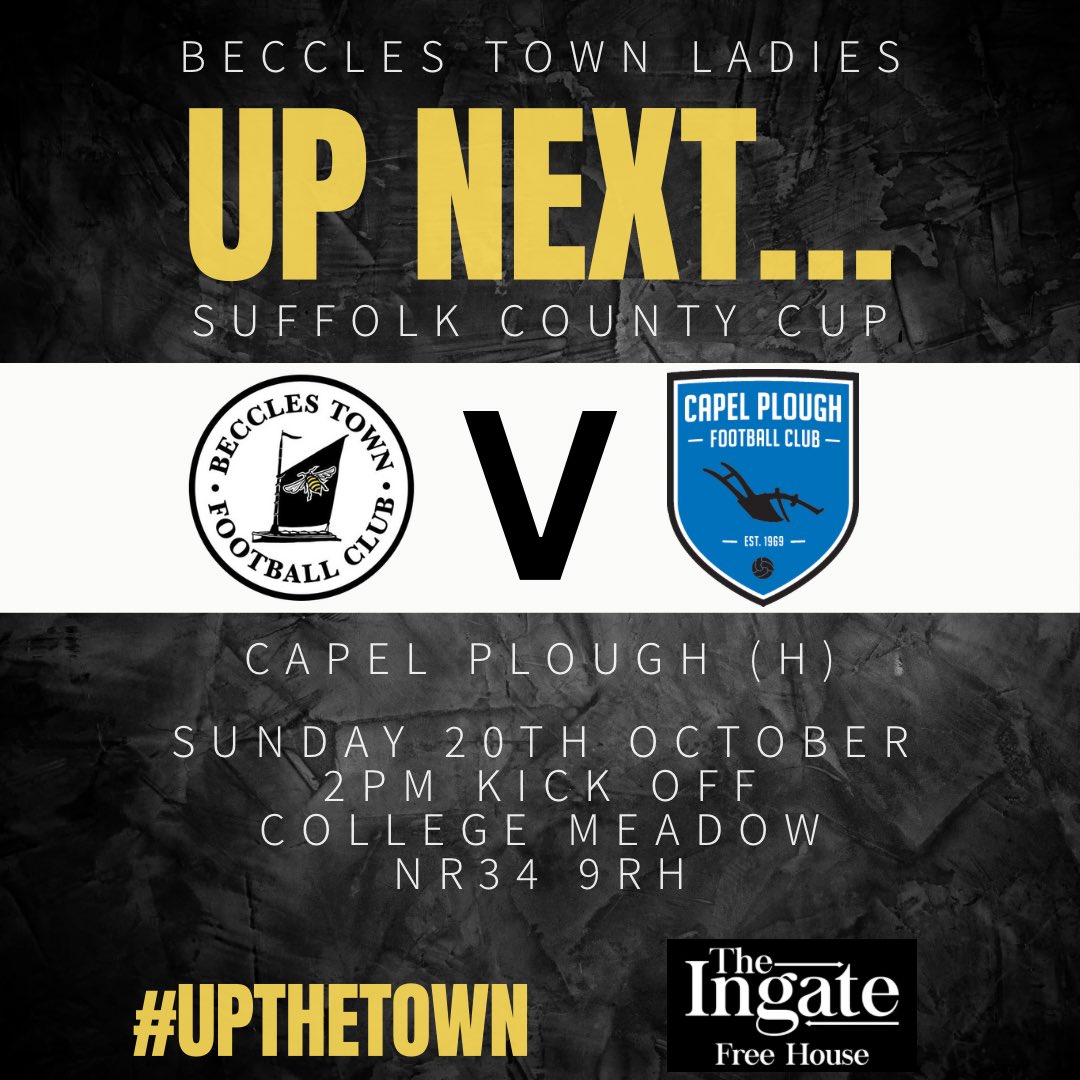 11Beccles's tweet photo. Suffolk County Cup action next for the ladies as we host Capel Plough! 🤍🖤

🤞 for an underdog story!

#upthetown #cupaction #underdogs #thisgirlcan #follow https://t.co/LYmukaZHAZ