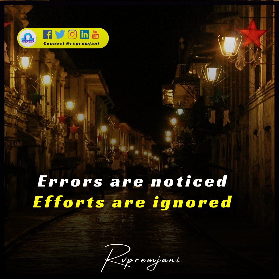 rvpremjani's tweet image. &quot;Errors may stand out, but effort is the foundation. 🔥💯 #ValueTheProcess #EffortMatters  #InspireDaily #GrowthMindset #rvpremjani&quot;