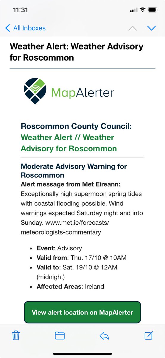 Those on the #Roscommon #coast please be prepared!! #Galway #Mayo #Sligo it’s been nice knowing you 😂. #Beach #party in #Ballyhaunis on Monday 🏖️