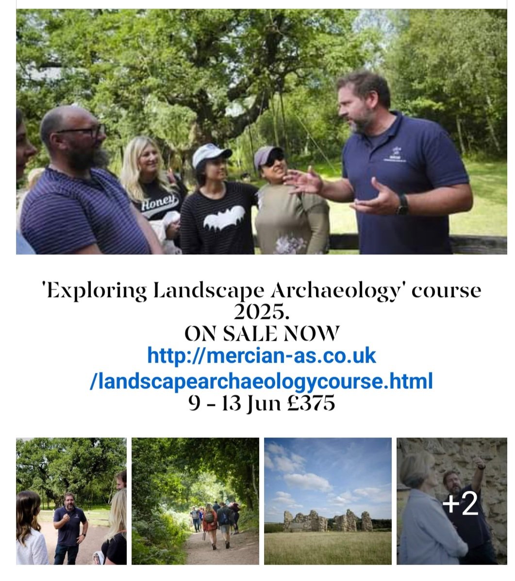 Exploring Landscape Archaeology Course 2025
ON SALE NOW
mercian-as.co.uk/landscapearcha…
In the heart of Sherwood Forest.