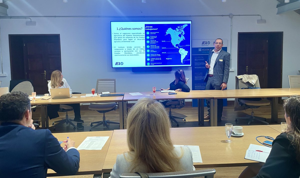 IICA_Europa's tweet image. En #Madrid se reunieron Hombray Taylor, coordinador de la iniciativa hemisférica de Agua y Agricultura de @IICAnoticias y la Asoc. Española de Consultoras #Consulted para compartir y explorar colaboraciones

Asistieron @WeAreDTGlobal @AENOR @EQAGrupo #Altair #Azentua entre otras.