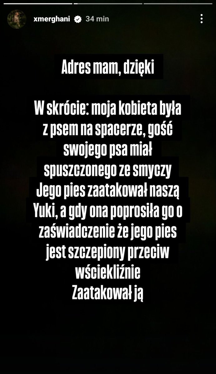 swiatowe_plotki's tweet photo. Dziewczyna Merghaniego została zaatakowana przez jakiegoś faceta i jego psa na spacerze w lesie! https://t.co/g70Dlr1EQ9