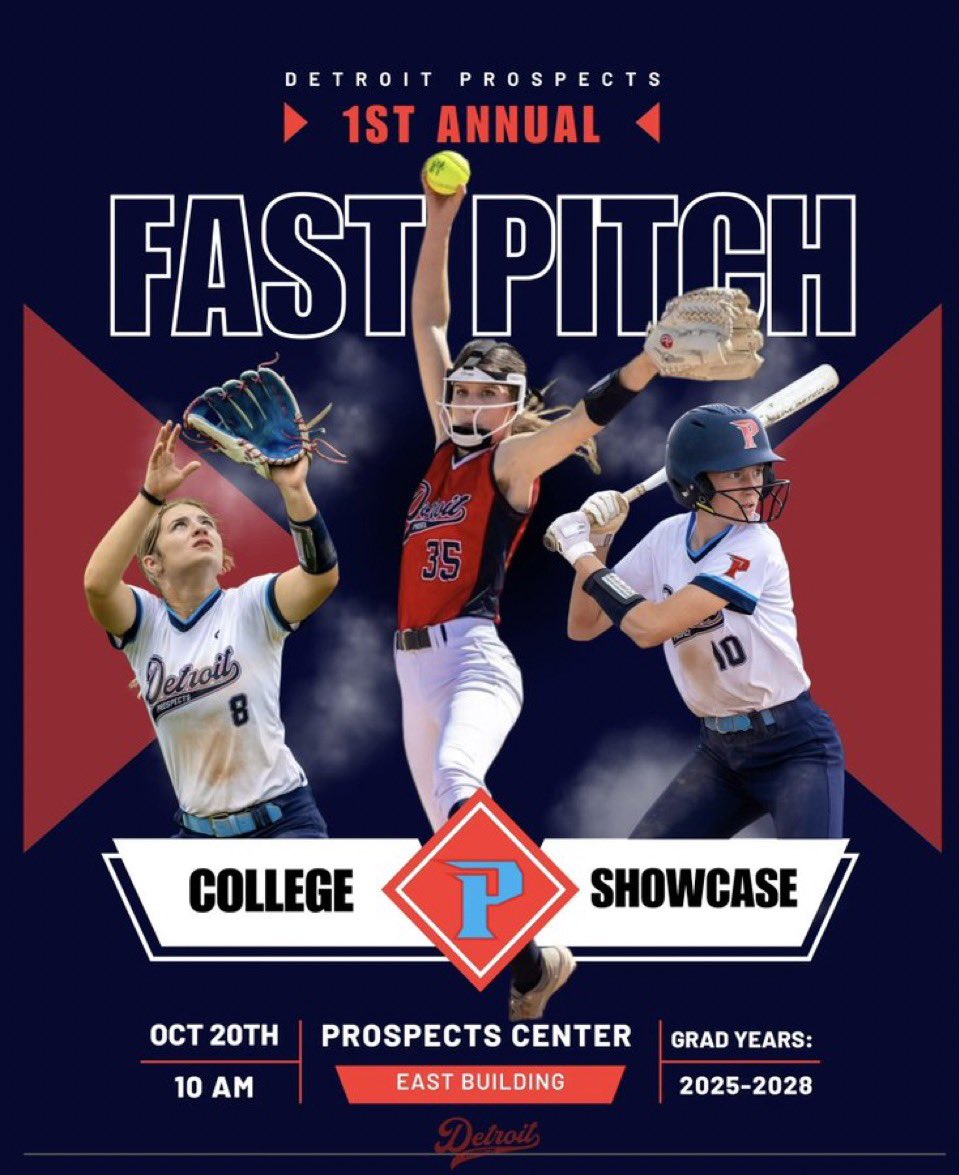 Detroit Prospects VanAssche (@detprospectsfp) on Twitter photo Coaches, come on out this Sunday from 10-1 to see what we have to offer and some of the most talented girls in the area!
<a href="/svsu_ryan/">CoachRyan</a> <a href="/chris_stelma/">ChrisStelma</a> <a href="/CoachDanVitale/">Dan Vitale</a> <a href="/robert_wardjr/">robert</a> <a href="/jlobdell24mlb/">James Lobdell</a> <a href="/schumann_jake/">Jake Schumann</a> <a href="/tayturner419/">Taylor Turner</a> <a href="/tmoceri7/">Taylor Moceri</a> <a href="/CharliAlcorn/">Charli Alcorn</a> <a href="/ruby_hanna09/">Ruby Hanna 2027</a> Coaches, come on out this Sunday from 10-1 to see what we have to offer and some of the most talented girls in the area!
<a href="/svsu_ryan/">CoachRyan</a> <a href="/chris_stelma/">ChrisStelma</a> <a href="/CoachDanVitale/">Dan Vitale</a> <a href="/robert_wardjr/">robert</a> <a href="/jlobdell24mlb/">James Lobdell</a> <a href="/schumann_jake/">Jake Schumann</a> <a href="/tayturner419/">Taylor Turner</a> <a href="/tmoceri7/">Taylor Moceri</a> <a href="/CharliAlcorn/">Charli Alcorn</a> <a href="/ruby_hanna09/">Ruby Hanna 2027</a>