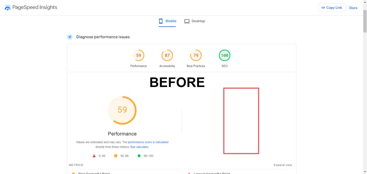 NaimArafat1's tweet image. ❤️Wordpress Speed optimization  ❤️

Without optimization Score-

Before Mobile-59

Before Desktop-84

🥰With optimization Score 🥰
After Mobile: 99

After Desktop: 100

Contact Me :wa.me/qr/XVZVAE4ZNXK…

#pagespeed #shopifyspeed #wordpresspagespeed #wordpressspeedoptimization