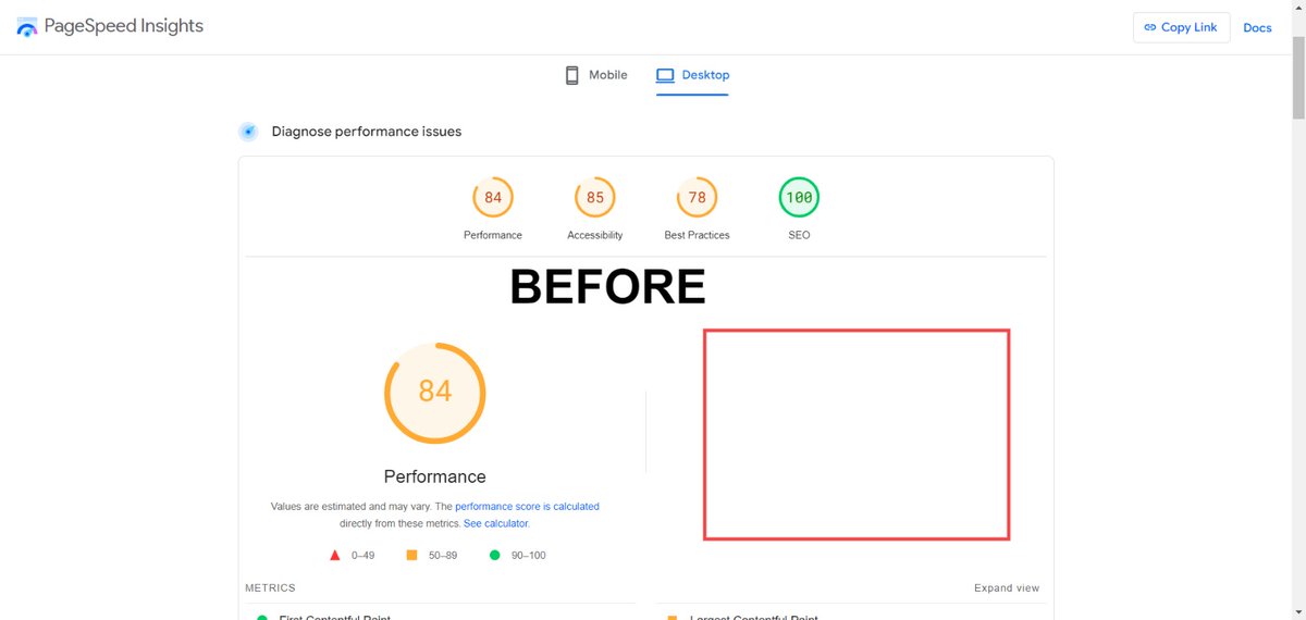 NaimArafat1's tweet image. ❤️Wordpress Speed optimization  ❤️

Without optimization Score-

Before Mobile-59

Before Desktop-84

🥰With optimization Score 🥰
After Mobile: 99

After Desktop: 100

Contact Me :wa.me/qr/XVZVAE4ZNXK…

#pagespeed #shopifyspeed #wordpresspagespeed #wordpressspeedoptimization