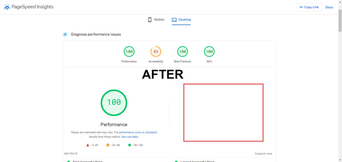 NaimArafat1's tweet image. ❤️Wordpress Speed optimization  ❤️

Without optimization Score-

Before Mobile-59

Before Desktop-84

🥰With optimization Score 🥰
After Mobile: 99

After Desktop: 100

Contact Me :wa.me/qr/XVZVAE4ZNXK…

#pagespeed #shopifyspeed #wordpresspagespeed #wordpressspeedoptimization