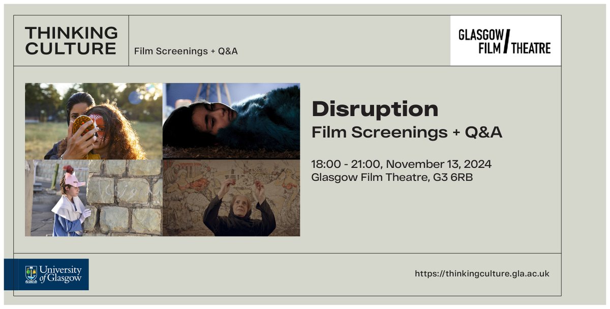 Come along for ‘Disruption’ – a curated selection of short fictional films crafted by Iranian women, predominantly based within Iran. Set against the backdrop of Iran’s deeply patriarchal society, these films serve as a much-needed disruption. 

Tickets: glasgowfilm.org/movie/disrupti…