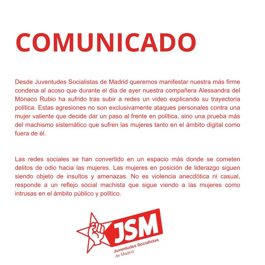 Juventudes Socialistas de Madrid tweet media