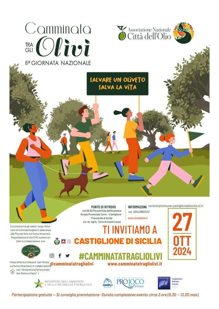 VisitSicilyOP's tweet photo. Camminata tra gli olivi - 8° Giornata Nazionale 
27 ottobre 2024 #CastiglionediSicilia #Catania #eventisicilia24 #visitsiiclyinfo #yummysicily #camminatatragliolivi
https://t.co/htAMyAGLfM https://t.co/xYOER3zmk2
