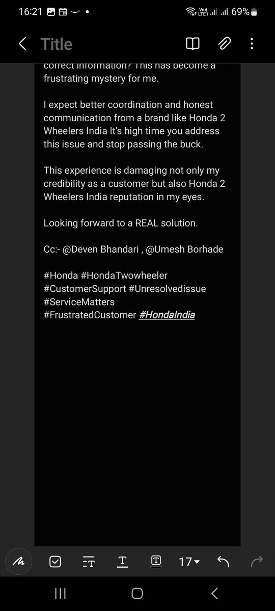 nikhildevship05's tweet photo. @honda2wheelerin @honda2wheelerin I hope you watching this. https://t.co/kaPmBEurp2