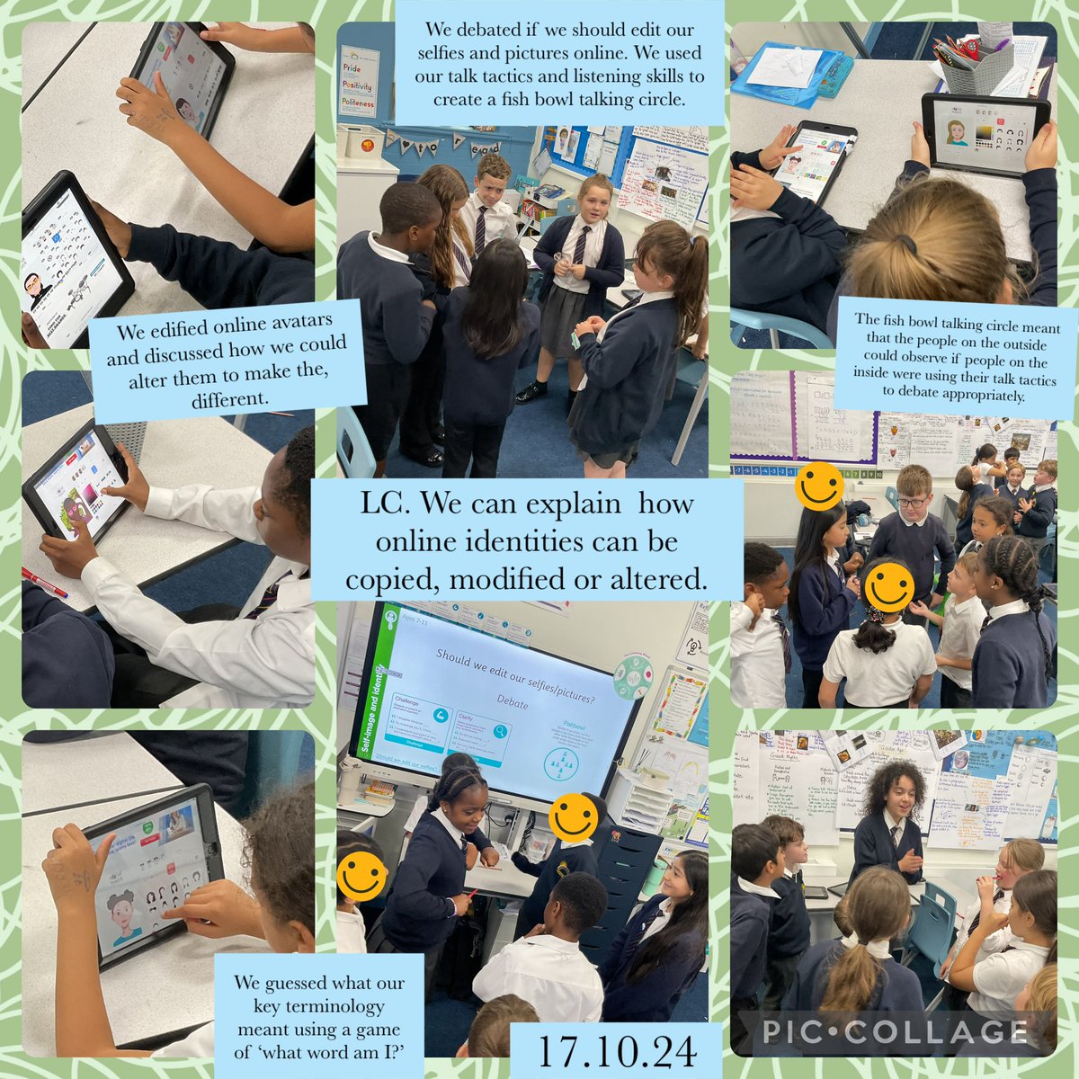 MRPAyear5a's tweet image. In computing, we discussed how online identities can be copied, modified or altered. We used our talk tactics to debate if we agree that people should be allowed to edit their images online. #MRPAlearning #MRPAcomputing @mrpacomputing @MRPA_Computing