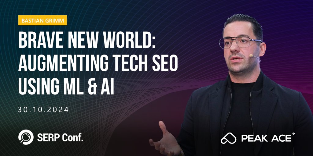 You already know that Vienna waits for you... and so does <a href="/serpconf/">SERP Conf.</a> 2024. ✨ Join us on 30.10, where our CEO <a href="/basgr/">Bastian Grimm</a> will be taking the stage with his talk "Brave New World: Augmenting Tech SEO using ML &amp; AI". 
🤖 Get your tickets now: pa.ag/4gS3wIy