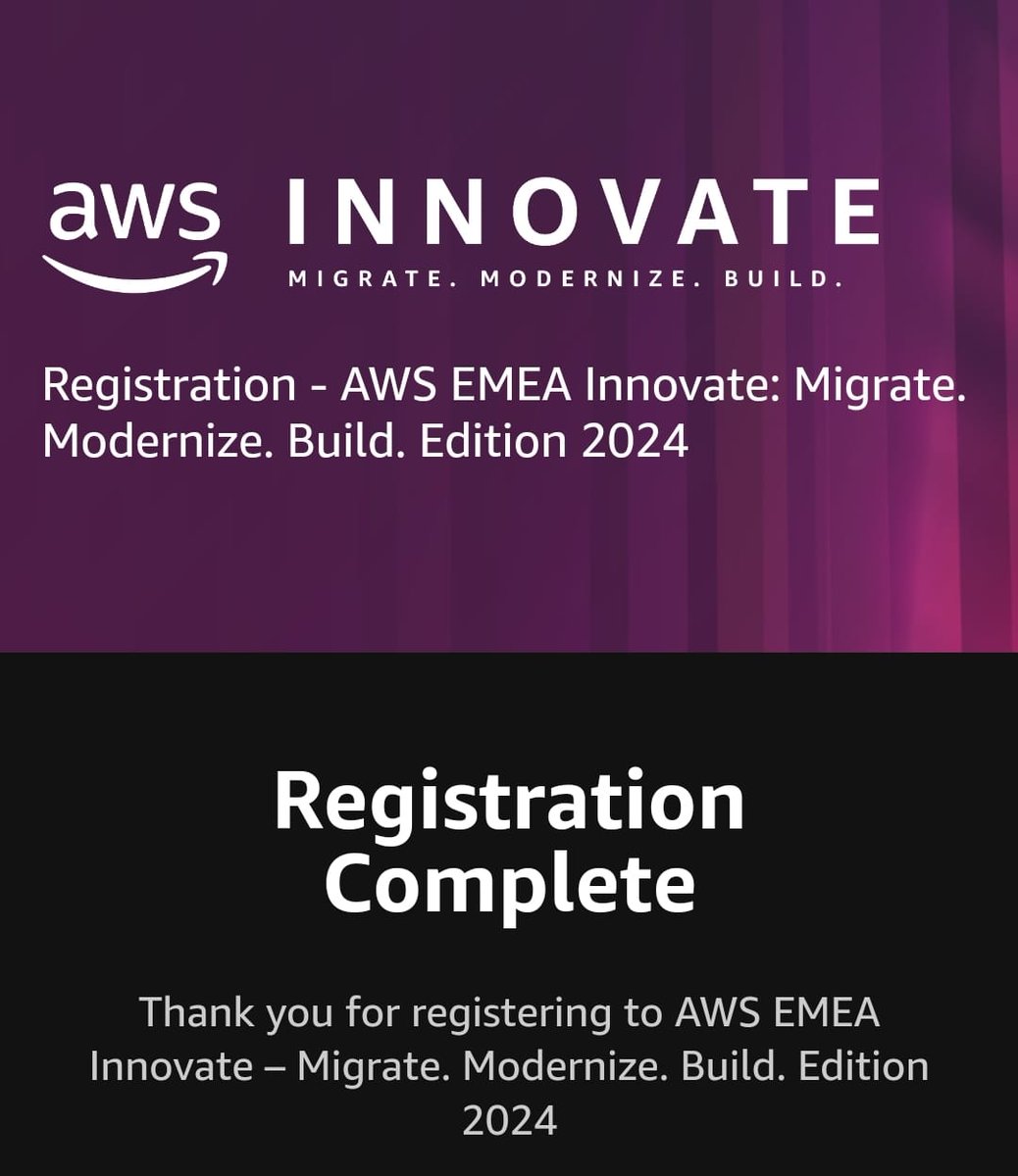 Tch_22zero5's tweet photo. #AwsINNOVATE24 #MultiCloud #Aws #GCP #Azure #Oracle https://t.co/0zpiD6e8fb