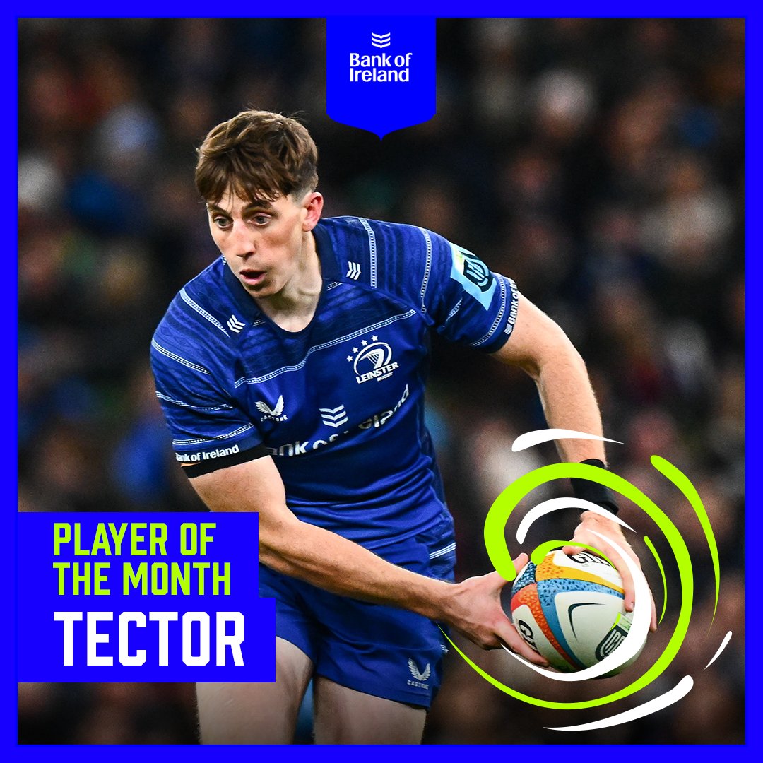 The September <a href="/bankofireland/">Bank of Ireland</a> Player of the Month 🏅

After standout performances against Edinburgh and Dragons, Wexford man and former @kilkennycollege student, Charlie Tector has been voted by supporters as POTM. 🔥

Congrats Charlie. 💪

#FromTheGroundUp #NeverStopCompeting